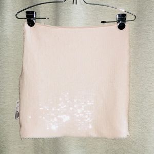 Forever21 Peach Sequin mini skirt
